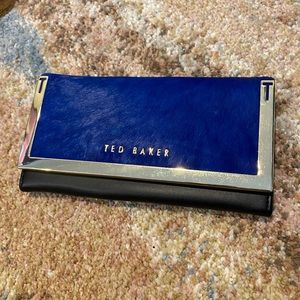 Ted Baker Blue Fur Wallet
